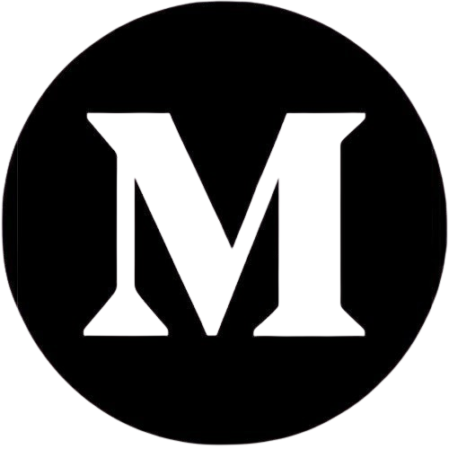 M logo